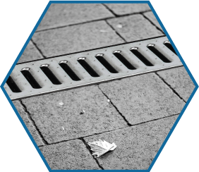 Rain and roofwater traps, drainage channel