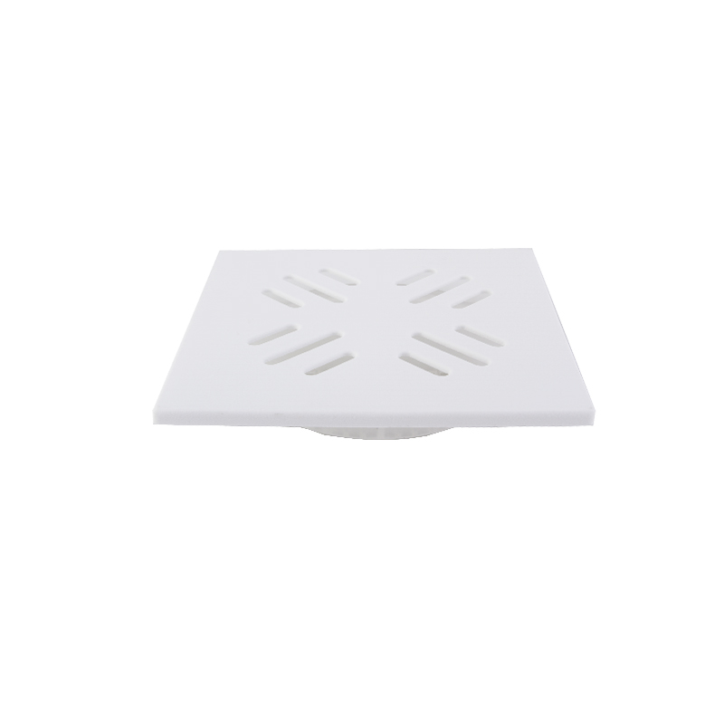 150x150 mm white square plastic tile with filter