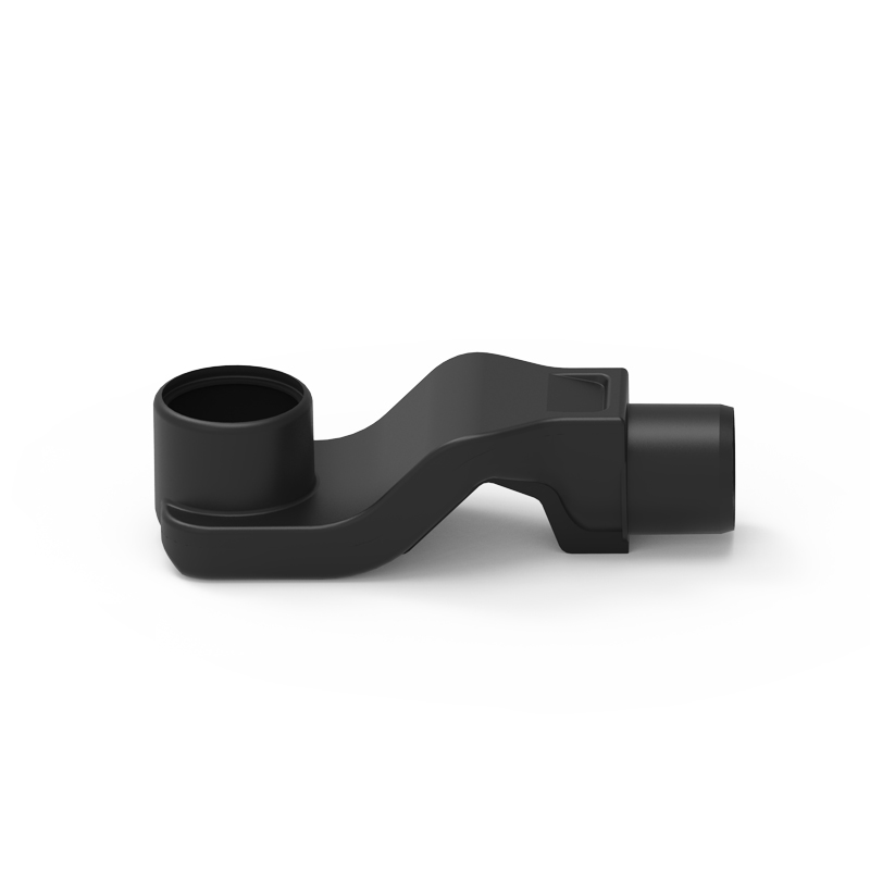 Flachsiphon für Duschpannen, schwarz