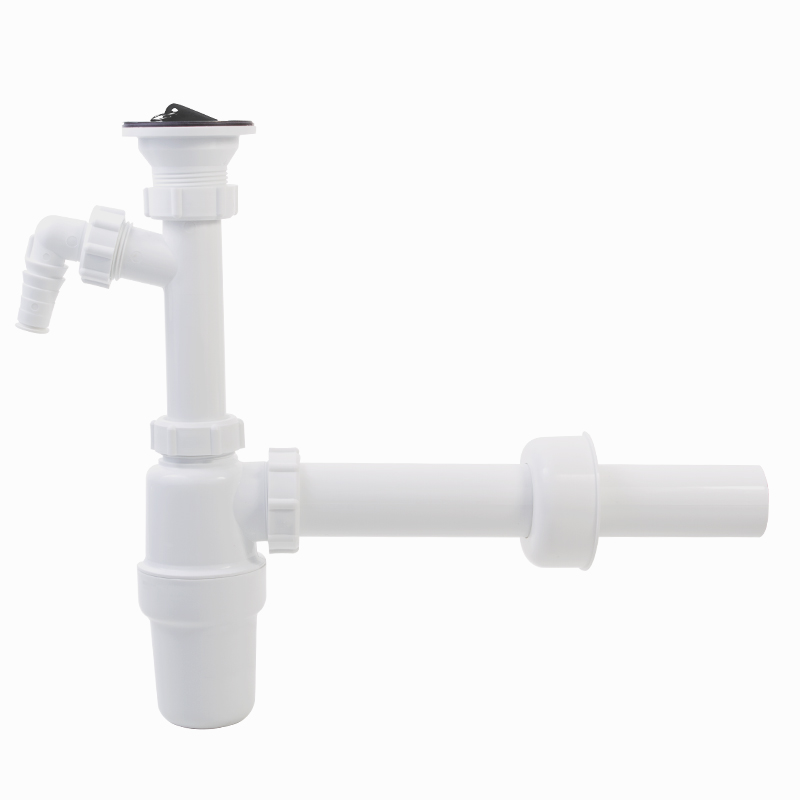 Wash-basin deep bottle trap, with nozzle and sink waste, Ø40 mm outlet