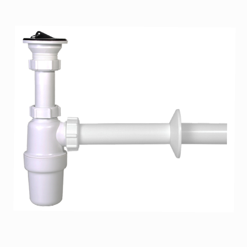 Syfon umywalkowy butelkowy wysoki 5/4”, sitko metalowe 70 mm, odpływ Ø32 mm