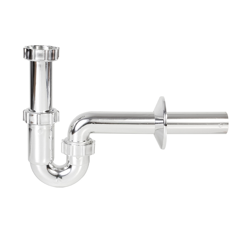 Single bowl pipe trap (chrome plated), Ø32 mm outlet