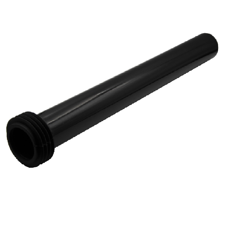 Ø45 mm inlet straight WC connector, 400 mm long