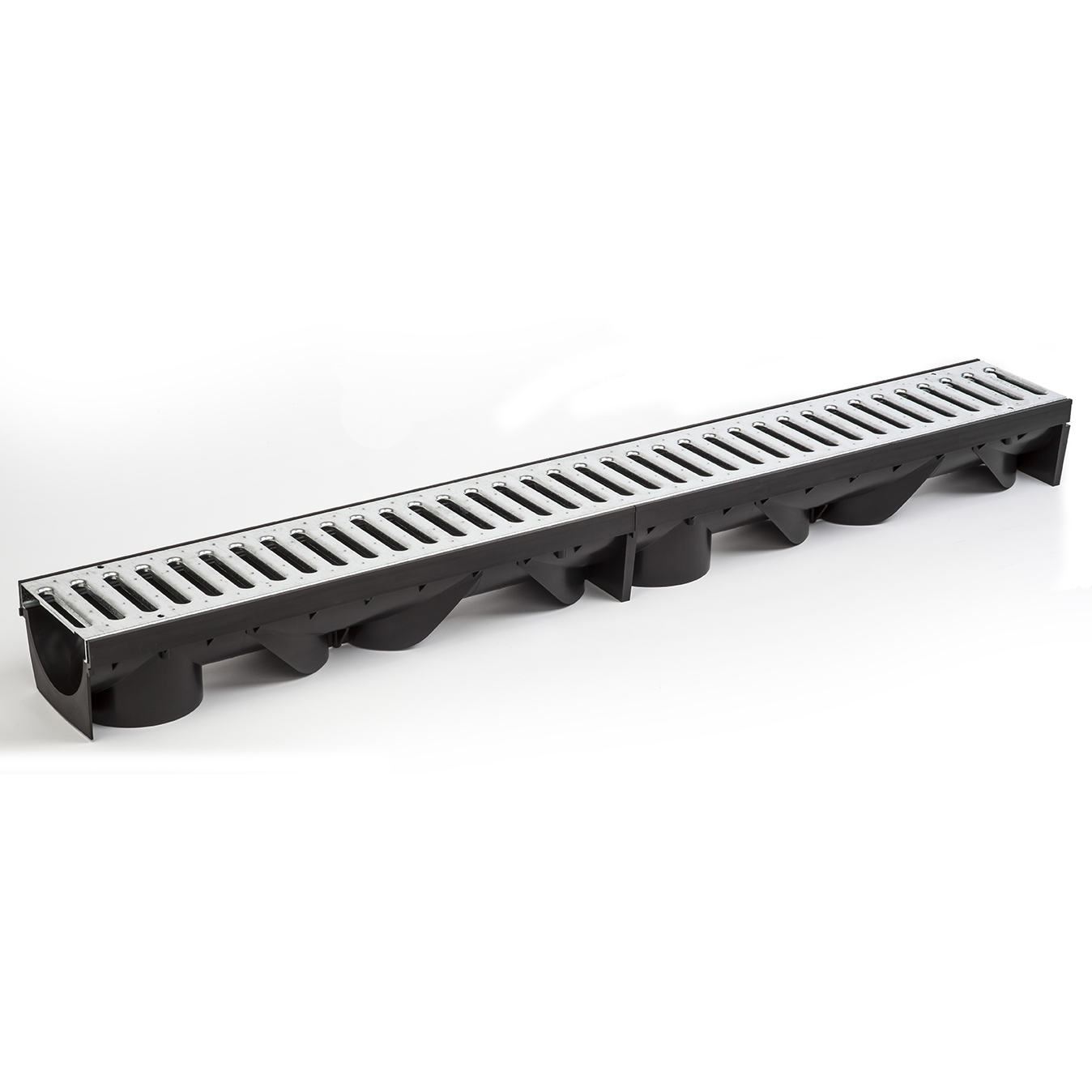 Drainage channel 1m length with galvanised grid