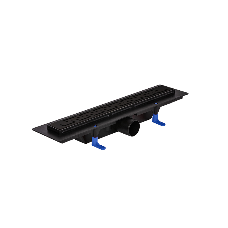 Black linear shower channel (ECO type) with 500 mm long 