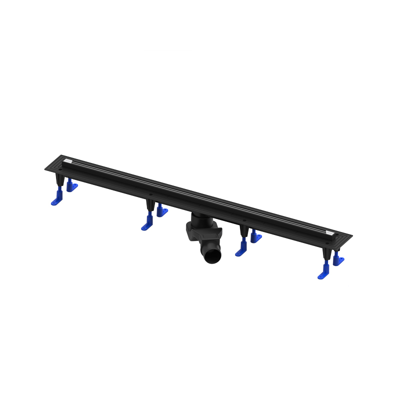 DUALEdge Zuhanyfolyóka egyenes, 900 mm-es rozsdamentes ráccsal, csempe magassághoz állítható rácsbetéttel