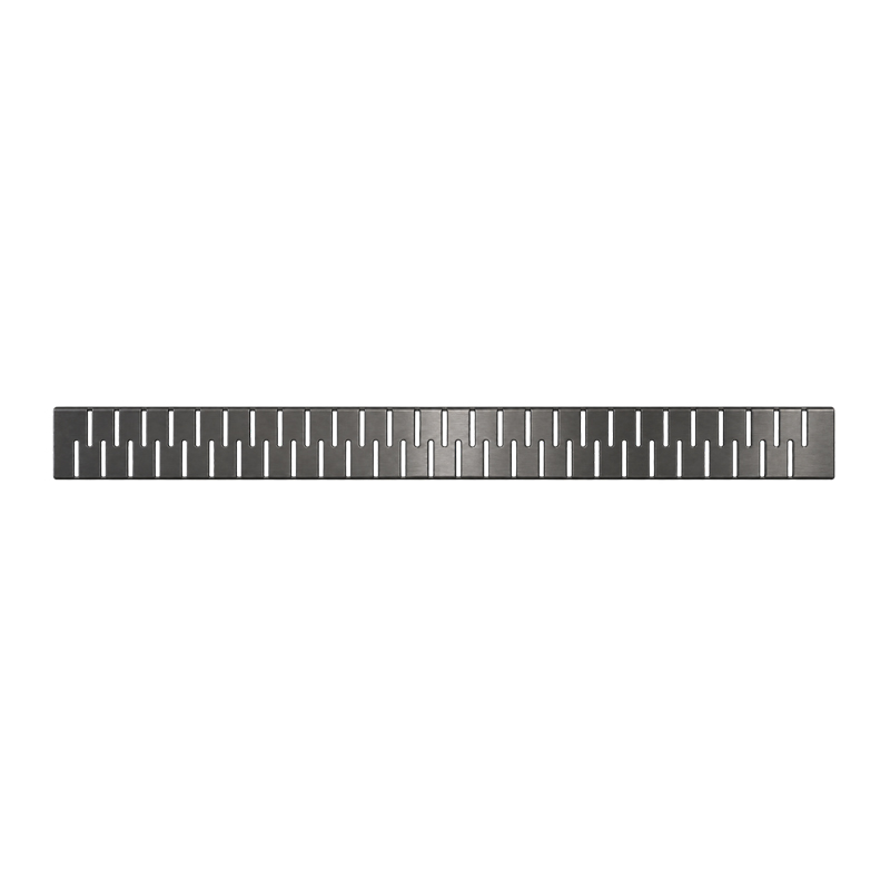 شبكة MEDIUM من الفولاذ المقاوم للصدأ المطفأ مقاس 700 مم - مع طلاء PVD باللون (الرمادي الداكن / gunmetal)