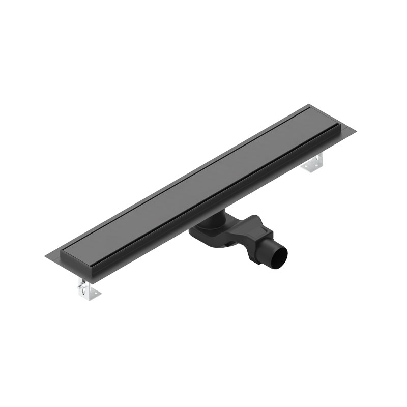 Bodenablaufrinnen aus Metall 600 mm, Schwarz (KLASSZIK)