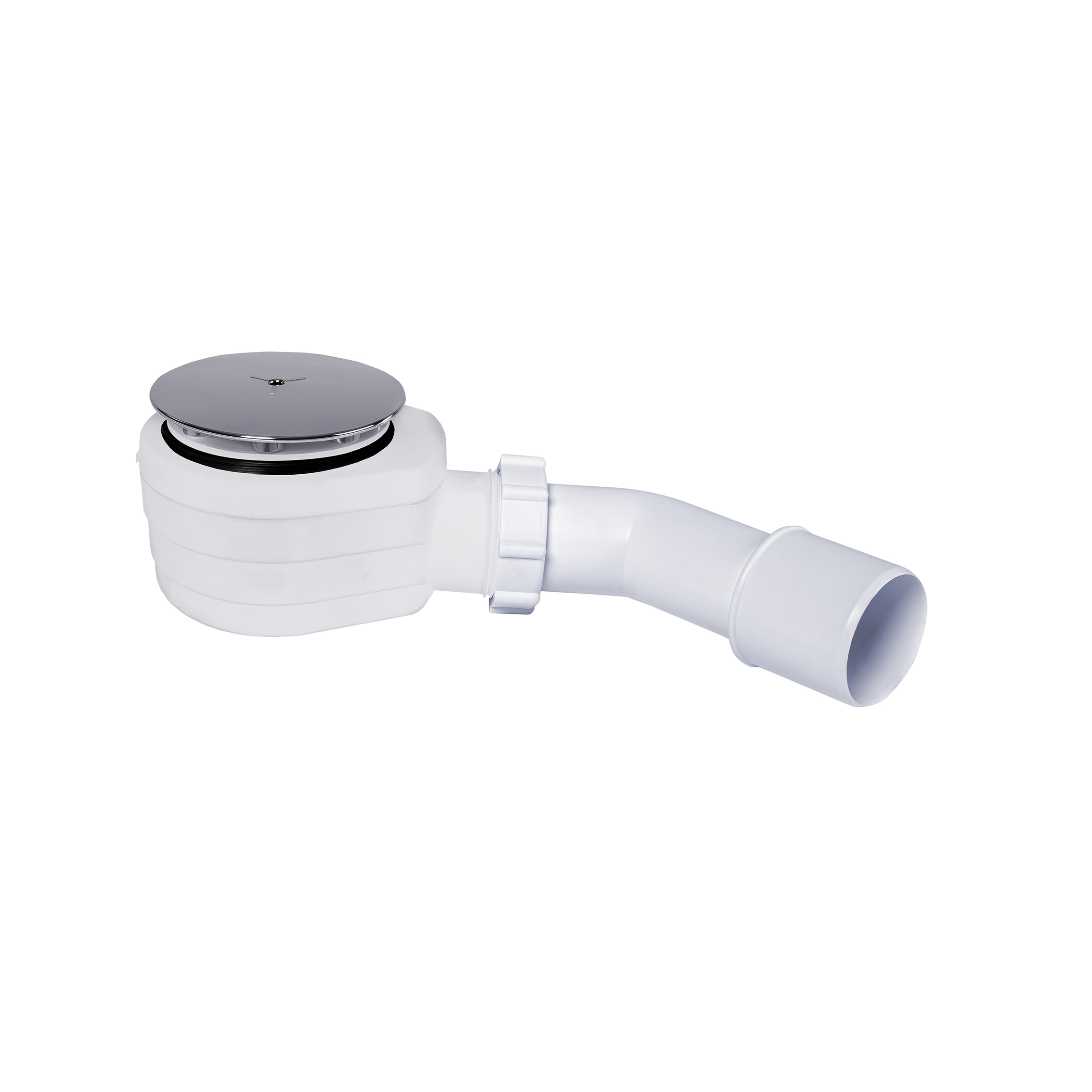 Ø60 mm shower trap, chrome covered, 60 mm height