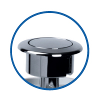 Single flush valve for standard WC cistern